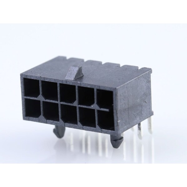 Molex Micro-Fit+ Right-Angle Header, 3.00Mm Pitch, Dual Row, 10 Circuits, Matt - 2125281000