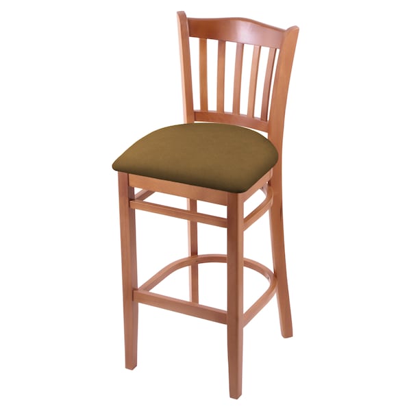 Holland Bar Stool Co 30" Bar Stool, Medium Finish, Canter Saddle Seat - 312030MED012