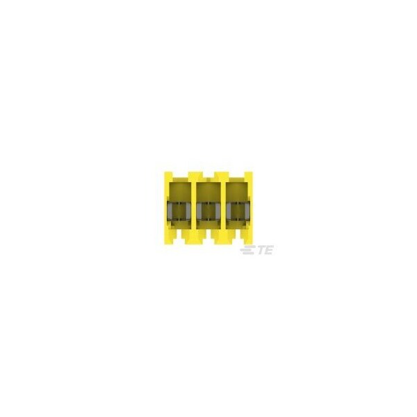 Te Connectivity Headers & Wire Housings Feed Thru Wo Tab 3P L.R. Yellow 20 Awg - 3-640600-3