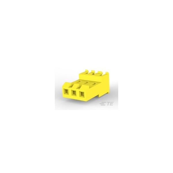 Te Connectivity Headers & Wire Housings Feed Thru Wo Tab 3P L.R. Yellow 20 Awg - 3-640600-3