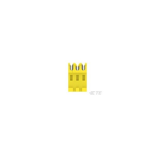 Te Connectivity Headers & Wire Housings Feed Thru Wo Tab 3P L.R. Yellow 20 Awg - 3-640600-3