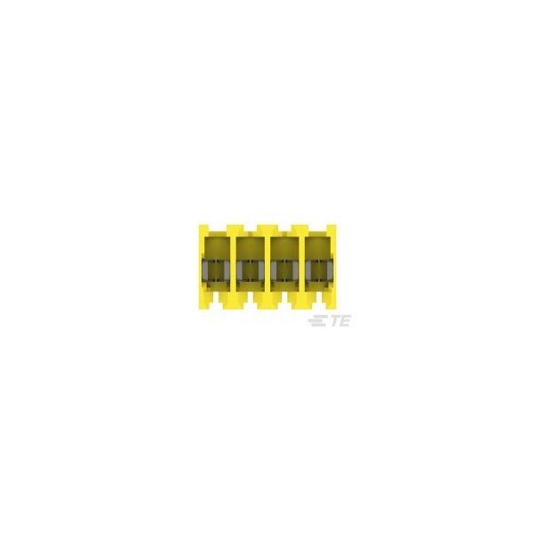 Te Connectivity Headers & Wire Housings Feed Thru Wo Tab 4P L.R. Yellow 20 Awg - 3-640600-4