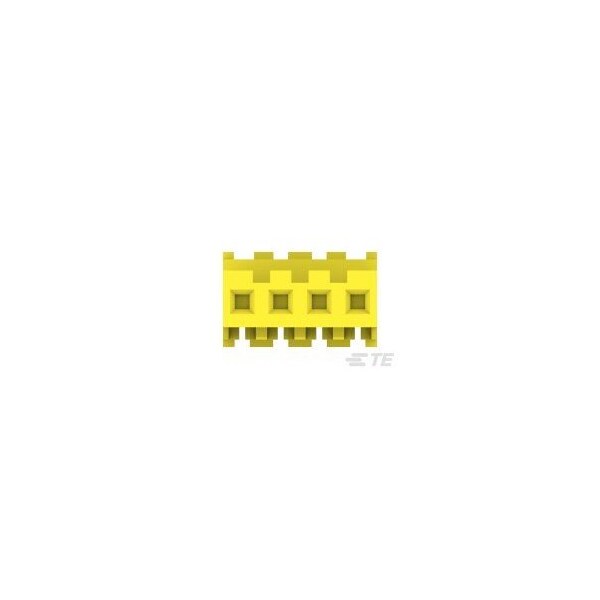 Te Connectivity Headers & Wire Housings Feed Thru Wo Tab 4P L.R. Yellow 20 Awg - 3-640600-4