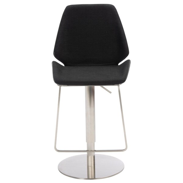 Safavieh Pierro Gas Lift Bar Stools, Black & Gold - BST3005A