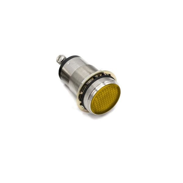 Indicadores de montaje empotrado Dialight Led Panel amarillo plano 125Vac 10.5mA 1200Fl - 556-1705-304F