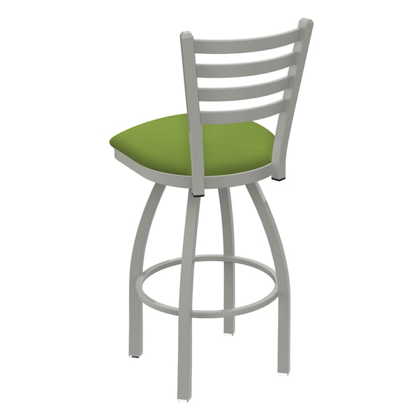 Holland Bar Stool Co 30" Swivel Bar Stool, Nickel Finish, Canter Kiwi Green Seat - 41030AN009