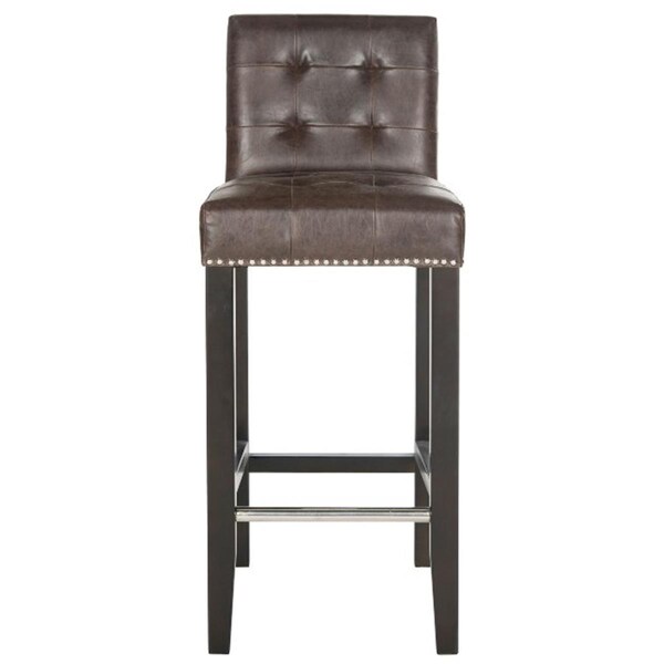 Safavieh Thompson Barstool- Antique Brown - 40.6 x 20.1 x 16.7 in. - MCR4505F