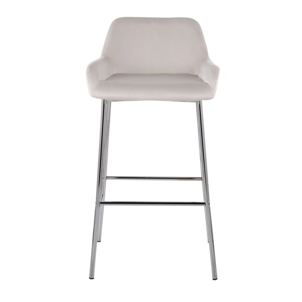 Lumisource Daniella Fixed-Height Bar Stool - Set of 2 PR - B30-DNLA2 CHRMVW2
