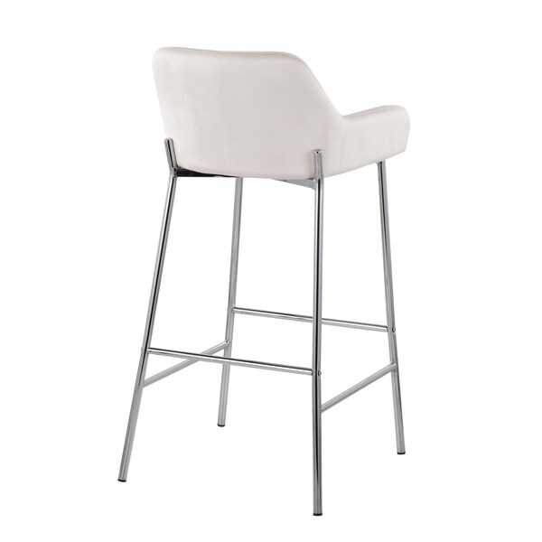Lumisource Daniella Fixed-Height Bar Stool - Set of 2 PR - B30-DNLA2 CHRMVW2