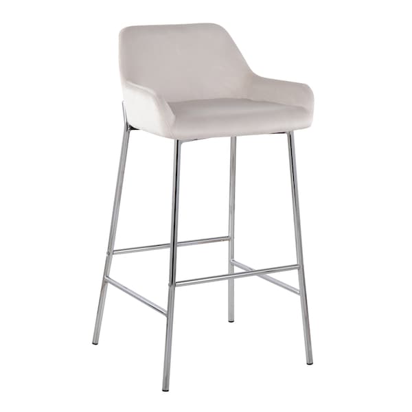 Lumisource Daniella Fixed-Height Bar Stool - Set of 2 PR - B30-DNLA2 CHRMVW2