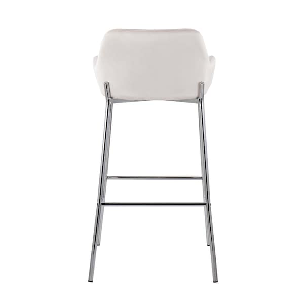 Lumisource Daniella Fixed-Height Bar Stool - Set of 2 PR - B30-DNLA2 CHRMVW2
