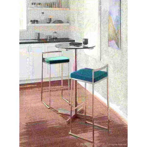 Lumisource Fuji Stacker Barstool - Set of 2 PR - B30-FUJI VGN2