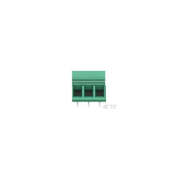 Te Connectivity 3 Posn Power Connector  Green  10.16mm - 1986660-3
