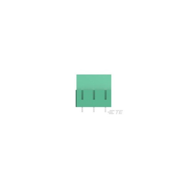 Te Connectivity 3 Posn Power Connector  Green  10.16mm - 1986660-3