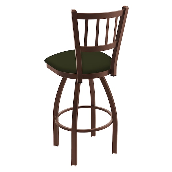 Holland Bar Stool Co 30" Swivel Bar Stool, Bronze Finish, Canter Pine Seat - 81030BZ010