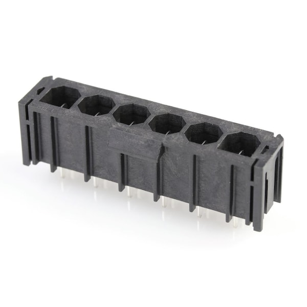 Molex Rectangular Power Connector, 6 Contact(S), Male, Solder Terminal, Receptacle - 431600306