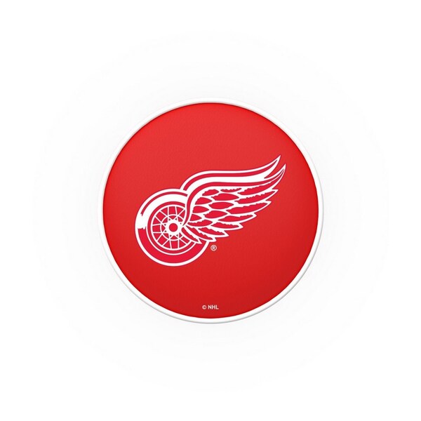Holland Bar Stool Co 30" Detroit Red Wings Cushion Seat, 2-Ring Chrome Swivel Bar Stool - L7C130DETRED