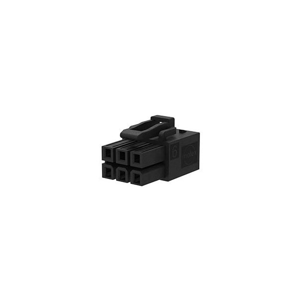 Molex Mini-Fit Max 2Ckt Recept Hsg Blk - 2125141002