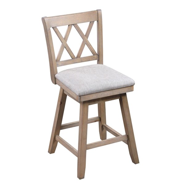 Home 2 Office SH XX 37.5 in. Oak High Back Wood 24 in. Bar Stool - HO-W13-00864A
