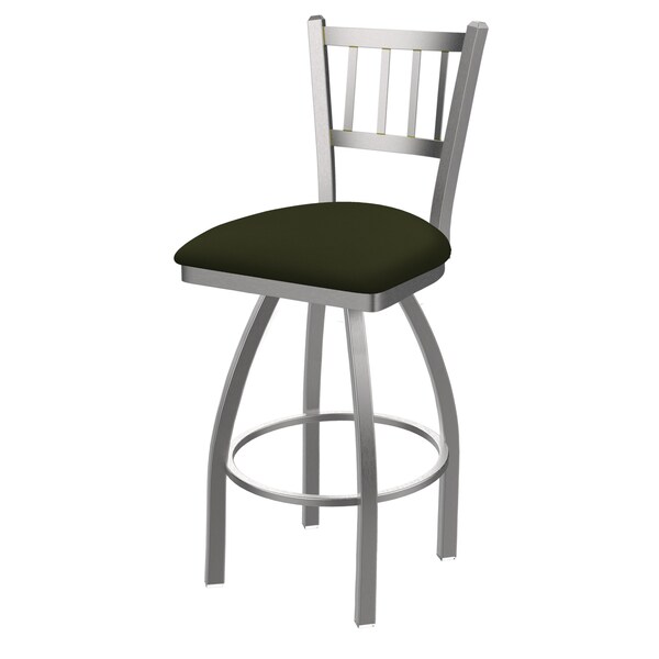Holland Bar Stool Co 810 Contessa Stainless Steel 36in Swivel Bar Stool with Canter Pine Seat - 81036SS010