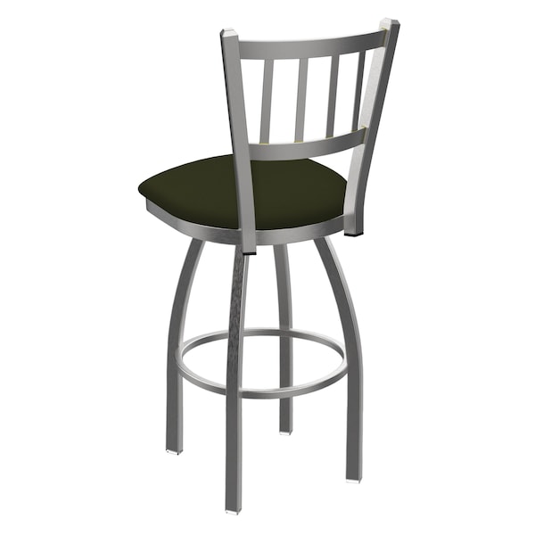 Holland Bar Stool Co 810 Contessa Stainless Steel 36in Swivel Bar Stool with Canter Pine Seat - 81036SS010