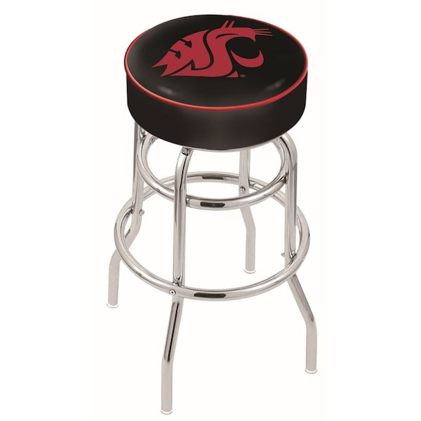 Holland Bar Stool Co 25" Washington State Cushion Seat, 2-Ring Chrome Swivel Bar Stool - L7C125WASHST