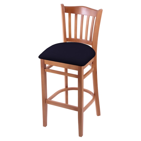 Holland Bar Stool Co 30" Bar Stool, Medium Finish, Canter Twilight Seat - 312030MED002