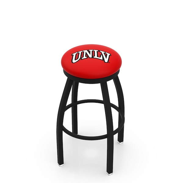 Holland Bar Stool Co 30" Blk Wrinkle UNLV Swivel Bar Stool, Accent Ring - L8B2B30UNEVLV