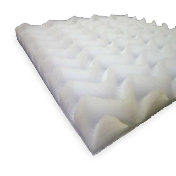 Global Finishing Solutions Paint Collector Filter Pad, 20 in x 20 in x 2 in, Polyester, White, 30 PK - 1008075