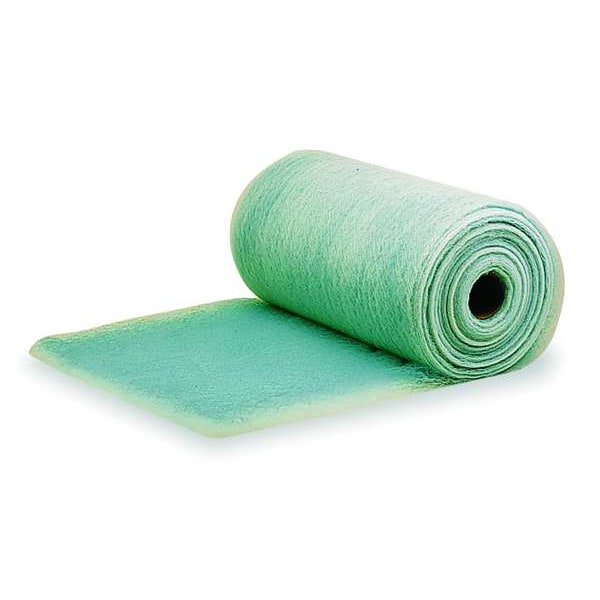 Zoro Select Paint Collector Air Filter Roll, 21 in x 260 ft x 3 in, MERV 5, Fiberglass (Formerly Air Handler) - 6B845