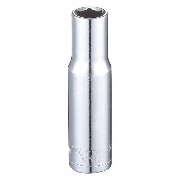Westward 3/8 in Drive, 9mm Hex Metric Socket, 6 Points - 53YT52