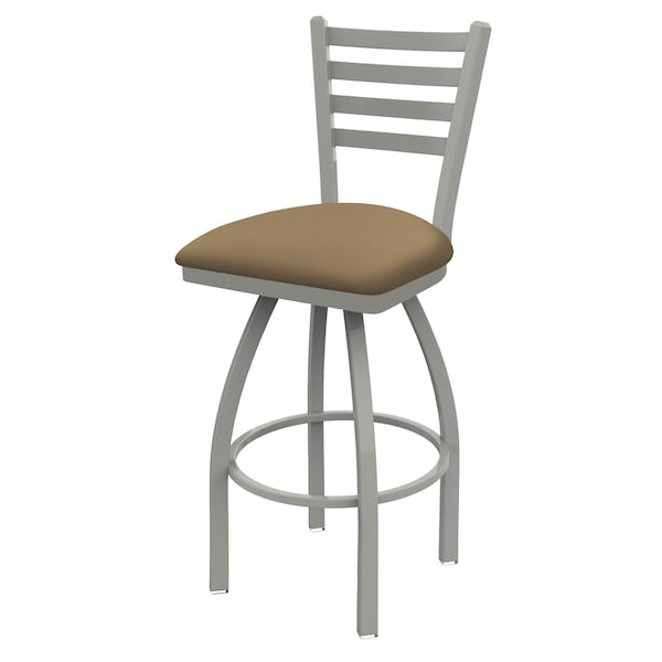 Holland Bar Stool Co 30" Swivel Bar Stool, Nickel Finish, Canter Sand Seat - 41030AN013