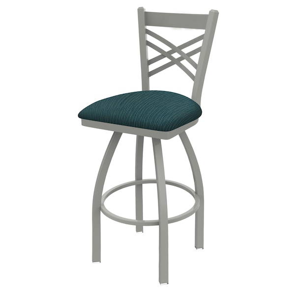 Holland Bar Stool Co 30" Swivel Bar Stool, Nickel Finish, Graph Tidal Seat - 82030AN022