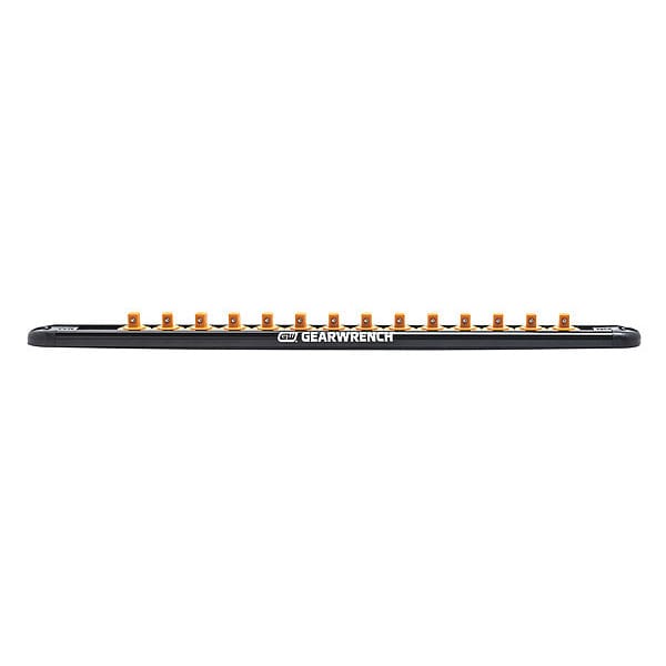 Gearwrench 1/4" Drive Magnetic Socket Rail Includes 14 Clips - 83126