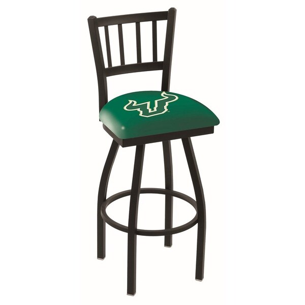 Holland Bar Stool Co 30" Blk Wrinkle South Florida Swivel Bar Stool, Jailhouse Back - L01830SOUFLA