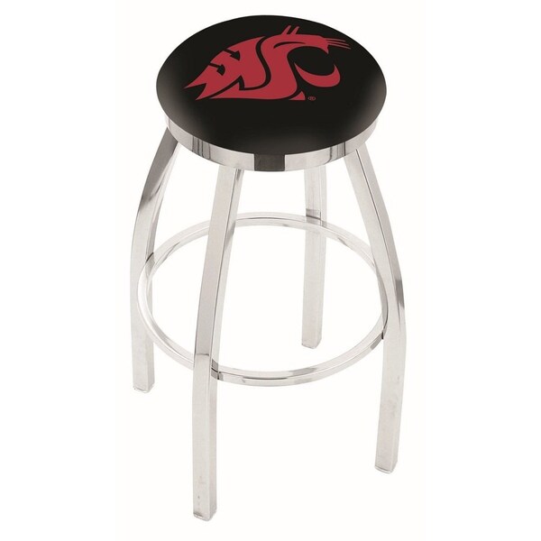 Holland Bar Stool Co 30" Chrome Washington State Swivel Bar Stool, Accent Ring - L8C2C30WASHST