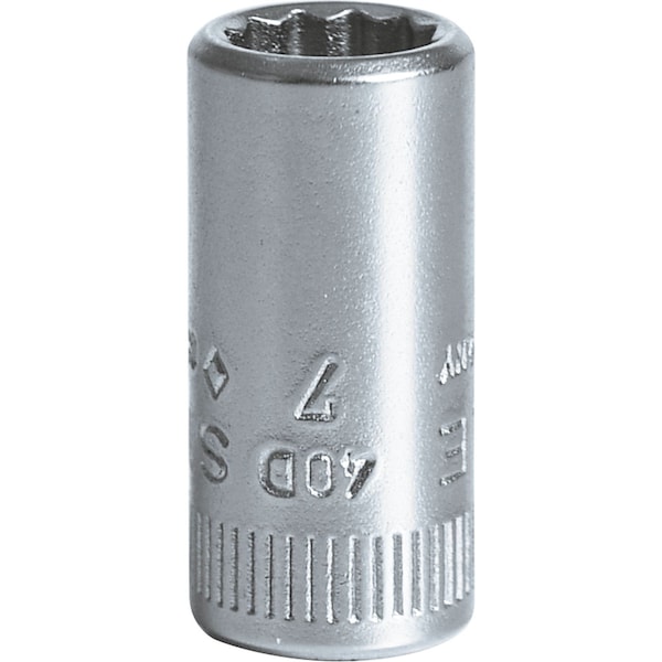 Stahlwille Tools 6, 3 mm (1/4") Sockets Size 7 mm L.23 mm - 01030007