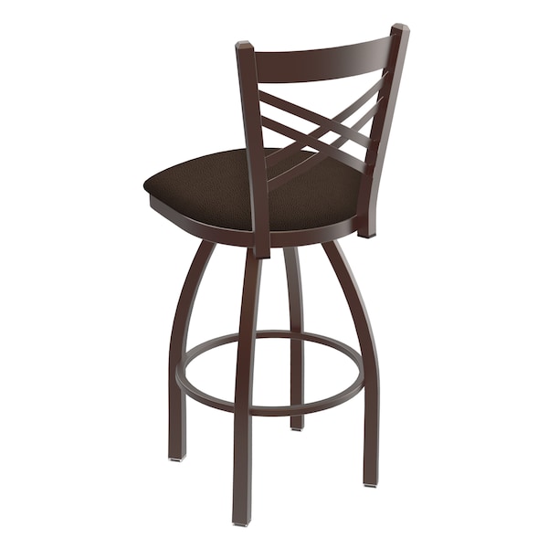 Holland Bar Stool Co 30" Swivel Bar Stool, Bronze Finish, Rein Coffee Seat - 82030BZ025