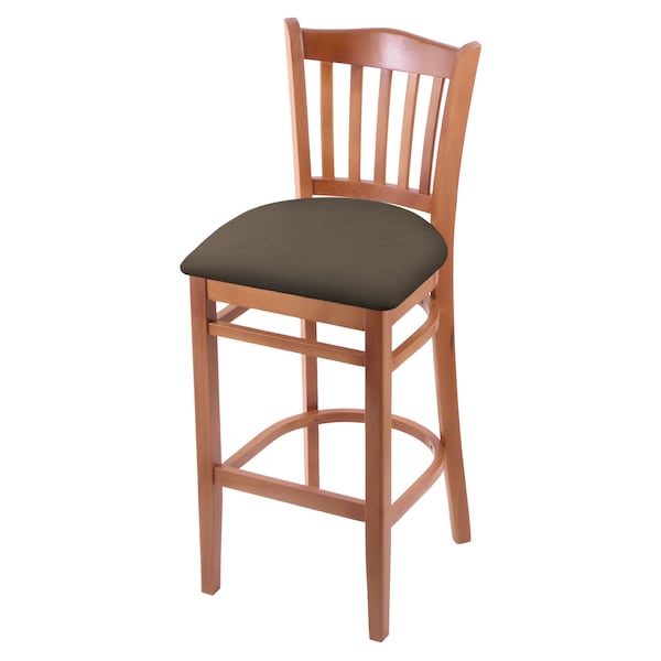 Holland Bar Stool Co 30" Bar Stool, Medium Finish, Canter Earth Seat - 312030MED006