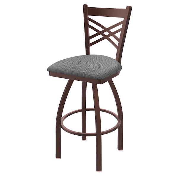 Holland Bar Stool Co 30" Swivel Bar Stool, Bronze Finish, Graph Seat - 82030BZ020