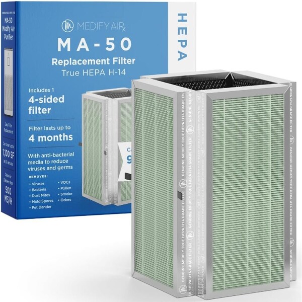Medify Air MA50R1 H14 filter True HEPA 999 Particle Removal - MA-50UR-1