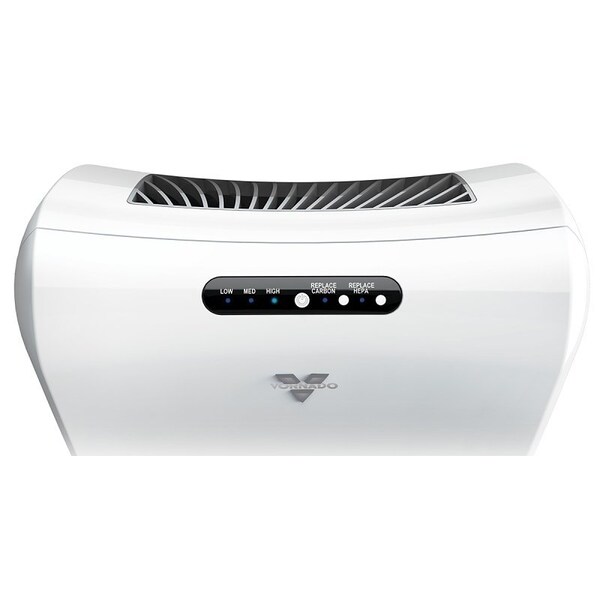 Vornado Air Purifier, HEPA Filter, 03 um, 220 sqft Coverage Area, White - AC1-0038-43