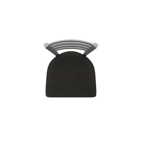 Holland Bar Stool Co 410 Jackie Stainless Steel 36in Swivel Bar Stool with Canter Espresso Seat - 41036SS003