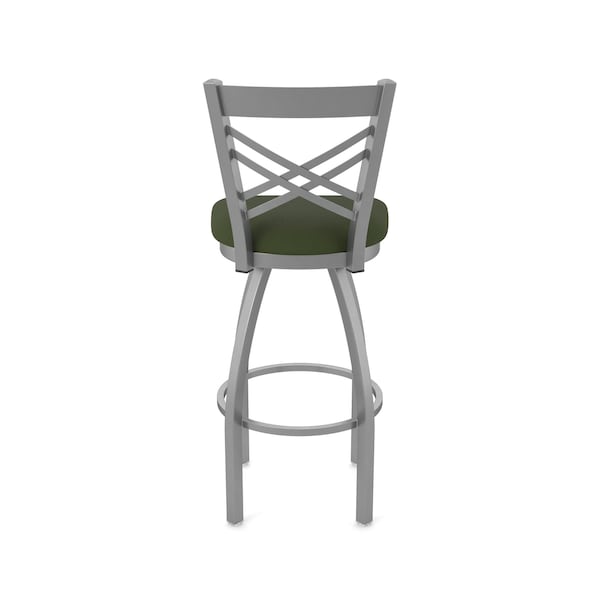 Holland Bar Stool Co 820 Catalina Stainless Steel 36in Swivel Bar Stool with Canter Pine Seat - 82036SS010