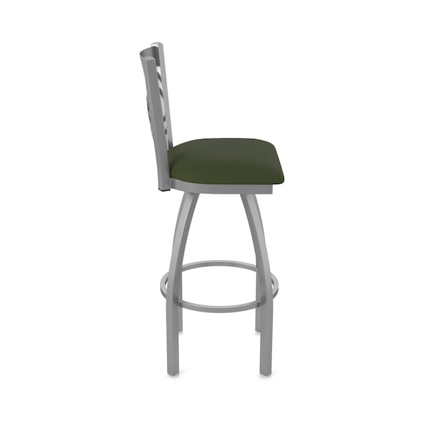Holland Bar Stool Co 820 Catalina Stainless Steel 36in Swivel Bar Stool with Canter Pine Seat - 82036SS010
