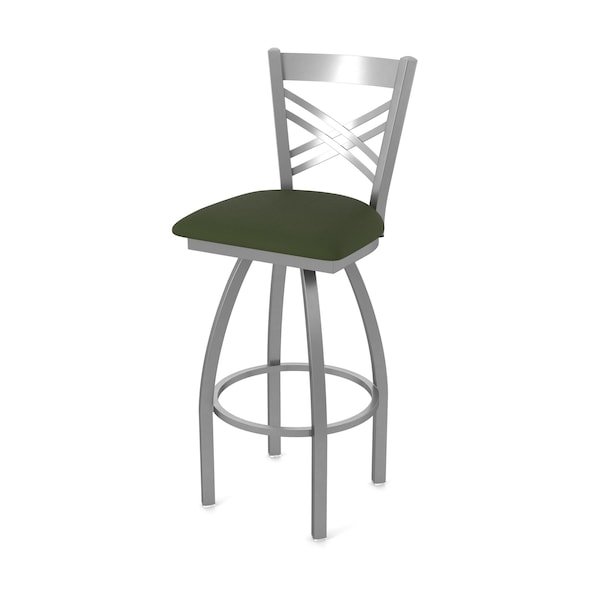 Holland Bar Stool Co 820 Catalina Stainless Steel 36in Swivel Bar Stool with Canter Pine Seat - 82036SS010
