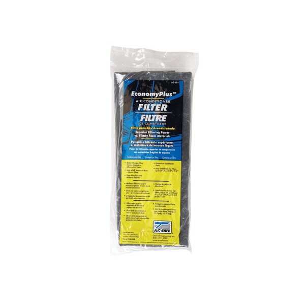 Ac-Safe Air Conditioner Filter EconomyPlus 15in W X 24in H X 1/4in D Polyester 17 MERV - AC-302