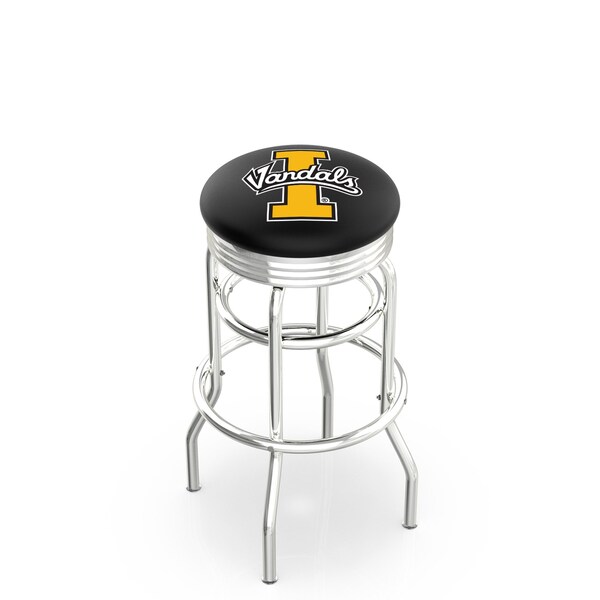 Holland Bar Stool Co 30" Chrome 2-Ring Idaho Swivel Bar Stool, Accent Ring - L7C3C30IDAHOU