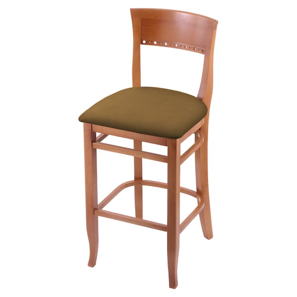 Holland Bar Stool Co 30" Bar Stool, Medium Finish, Canter Saddle Seat - 316030MED012