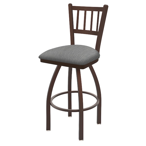 Holland Bar Stool Co 30" Swivel Bar Stool, Bronze Finish, Graph Seat - 81030BZ020